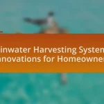 Rainwater Harvesting Systems: Innovations for Homeowners