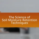 The Science of Soil Moisture Retention Techniques